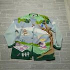 Storybook Knits Sweater Womens 1X Cotton Blend Cardigan Picnic Playtime Spring