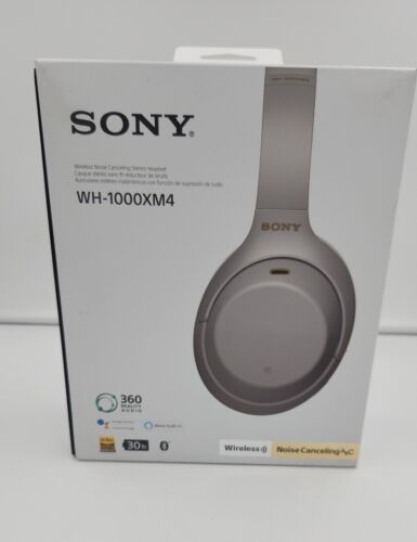 Sony WH-1000XM4 Wireless Noise Canceling Over-Ear Headphones | Silver New