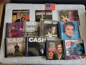 Johnny Cash 11 CD Lot Hymns Hello Folsom Prison American Recordings Greatest