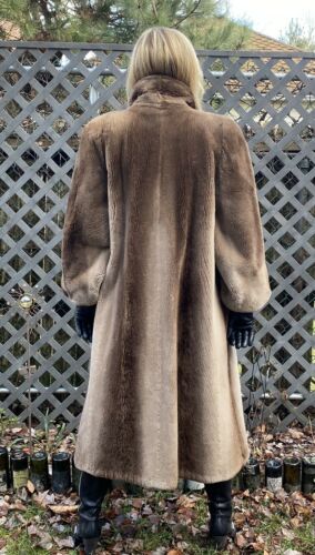 Sheared Beaver Full Length Fur Coat  ---   [Стриженный бобёр - шуба]