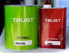 Trust Automotive 2K Urethane Primer Surfacer/Filler Gray Gallon Kit! 4:1:1 Mix!!