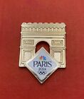 2024 Paris Olympics Pin Badge - NBC US Media Arc de Triomphe