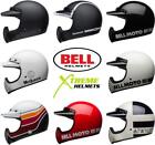 Bell Moto 3 Helmet Full Face Retro Vintage Fiberglass 5-snap Visor DOT XS-2XL