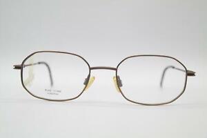 Vintage DO 31 588 Titan Bronze Oval Glasses Frames Eyeglasses NOS