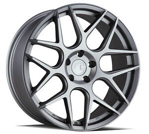 One 20x9 Aodhan AFF2 5x112 +30 Flow Forged Matte Gray Wheel