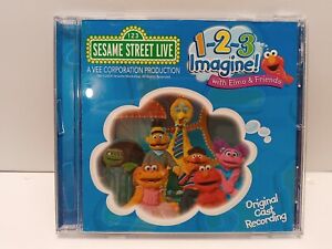 Sesame Street Live CD 1-2-3 Imagine Elmo & Friends Original Cast Mint Disc 2009