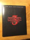 INSANELY RARE !! NETFLIX FYC STRANGER THINGS Season 3 Complete BLU RAY (not DVD