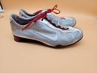 NIKE  THE RIVAL SHOX,  SPRINT AND SPIKE sneaker Shoe Size 8.5. Silver, red