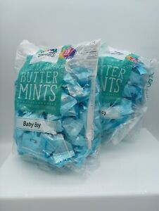 4-Pack 'Baby Boy' Buttermints, It's A Boy - 7 oz Bag of Indiv. Wrappd Mints