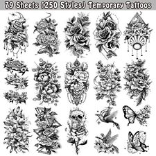Temporary Tattoos for Adult Men Women Kids Waterproof Temporary Tattoo 205 Style