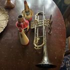 VINTAGE KING TEMPO TRUMPET SILVER WITH BRASS No Case Music Musical Instrument
