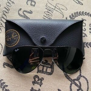 Ray-Ban RB3025 Aviators 58mm Unisex Sunglasses Case & Cloth FLAWLESS Condition!