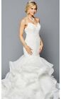 DeKlaire Bridal 447 V-Neckline Mermaid Wedding Dress Size XL
