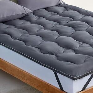 New ListingQueen Mattress Topper Cooling Mattress Pad Cover Fluffy Down Alternative Bed ...