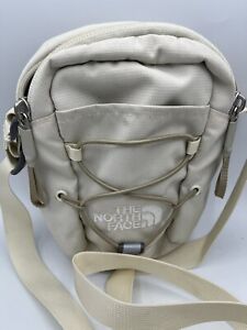 The North Face Jester Crossbody Pack Bag Hiking Bungee Adjustable~Ivory~