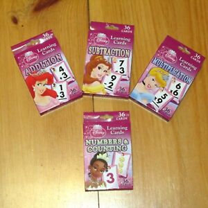 NEW Disney Learning Flash Cards Age 3+ 36 Cards/Pk Addition or Multiplication