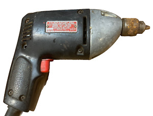 Vtg Craftsman 3/8” Corded Electric Drill w Chuck Key Mdl 315.11320 Rare