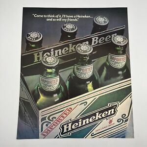 Heineken Beer 1982 Vtg Print Ad 10.5