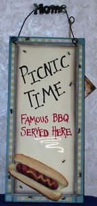 PICNIC TIME BBQ SIGN Famous BBQ Served Here 5.5