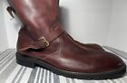 Florsheim Men’s Brown Leather Size 13D Gadsden Buckle Ankle Boots