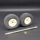 Mighty Tonka AA Wrecker Axle Assembly Tires Wheels White 3915 Tow Truck