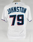 2023 Miami Marlins Troy Johnston #79 Game Issued White Jersey 46 DP65825