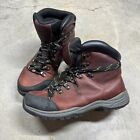 Lands End Men's Waterproof Hiking Snow Boots Maroon Size 9 D Lace Up