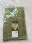 Vintage Avocado Green Lace Trimmed Tablecloth 52x52” Brussels NEW by Donna