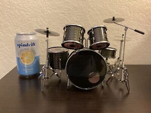 Miniature Black Drum Set, Drums Kit