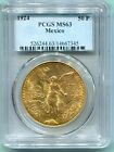 New Listing1924 MEXICO 50 PESOS 1.2 Oz. GOLD COIN PCGS MS63 MS-63 !!
