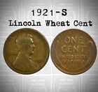 1921 S Lincoln Wheat Cent Circulated (G/VG) Good to Very Good *JB's Coins*