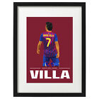 David Villa Barcelona art print / poster