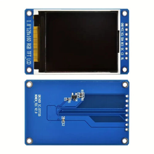 1.8 Inch Full Color 128x160 SPI Full Color TFT LCD Display Module ST7735S 3.3V