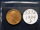 1924 D Denver SH5872 Lincoln Penny Wheat Cents #