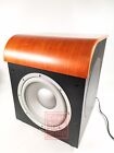 Infinity PSW310W Wireless Powered Subwoofer Cherry Cabinet 400W No Grill Cover