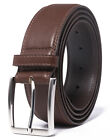 Men's Leather Dress Belt with Single Prong Buckle Belts for Men,1.5 inch Wide