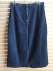 Women’s Casual Corner Annex Long Blue Jean Skirt Size 6