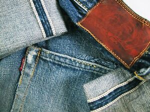 *HOT AUTHENTIC Men EVISU @ RELAXED SELVEDGE JAPAN Denim Jeans 32 x35 (Fit 28x30)