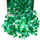 100 Pcs Natural Green Onyx 3mm Round Cabochon Untreated Gemstone Wholesale Lot