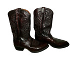 DAN POST Milwaukee Black Cherry Leather Cowboy Boots Men's Size 11 EW Wide