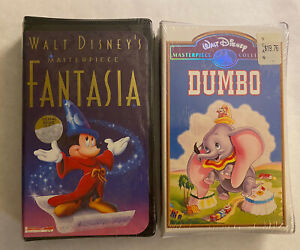 New ListingWalt Disney VHS Lot (2) Dumbo & Fantasia Brand New & Factory Sealed! Masterpiece