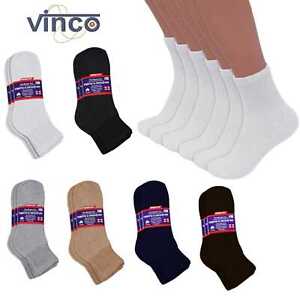Men Diabetic Ankle Quarter Socks Wholesale Bulk Lots Health Circulatory 9-15