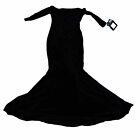 Norma Kamali Women Black Cutout Off-The-Shoulder Gown Dress Size M/38
