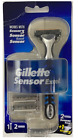 Gillette Sensor Excel Razor Handle + 3 Cartridges