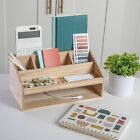 Martha Stewart Wooden Desktop Organizer Natural Wood