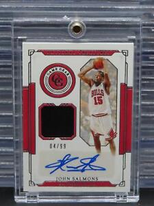 2020-21 National Treasures John Salmons Game Gear Game Used Jersey Auto #04/99