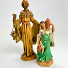 Vintage Fontanini Depose Nativity Figurine Lot King Shepherdess 1983 Italy
