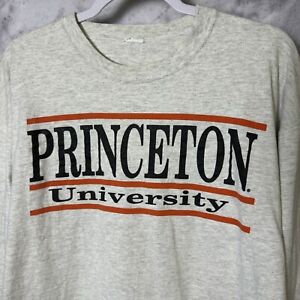 Vintage Princeton University T Shirt Mens XL Gray Long Sleeve Y2K