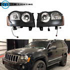 For Jeep Grand Cherokee 2005 2006 2007 Left&Right Side Headlight Headlamp Black (For: Jeep Grand Cherokee)