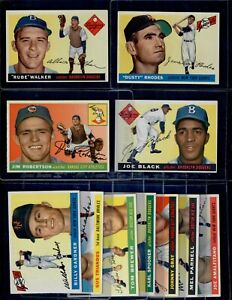 NEW - 4/26/2024 1955 Topps Baseball Set Break/Build QUALITY mid/Hi-grade cards